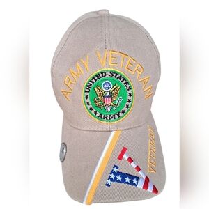 Army Veteran Embroidered Cap